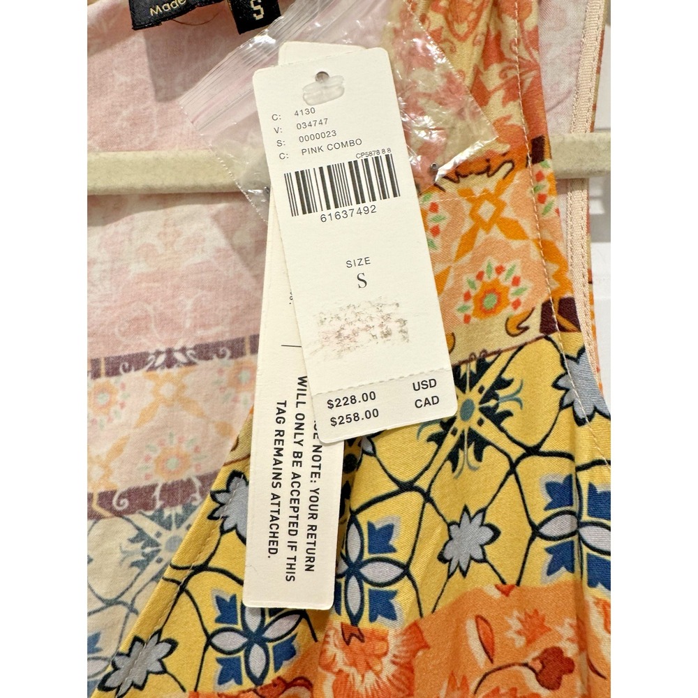 NWT Anthropologie Geisha Designs Rosalinda Patchwork Beaded Maxi Dress Sz S Boho - Picture 8 of 14